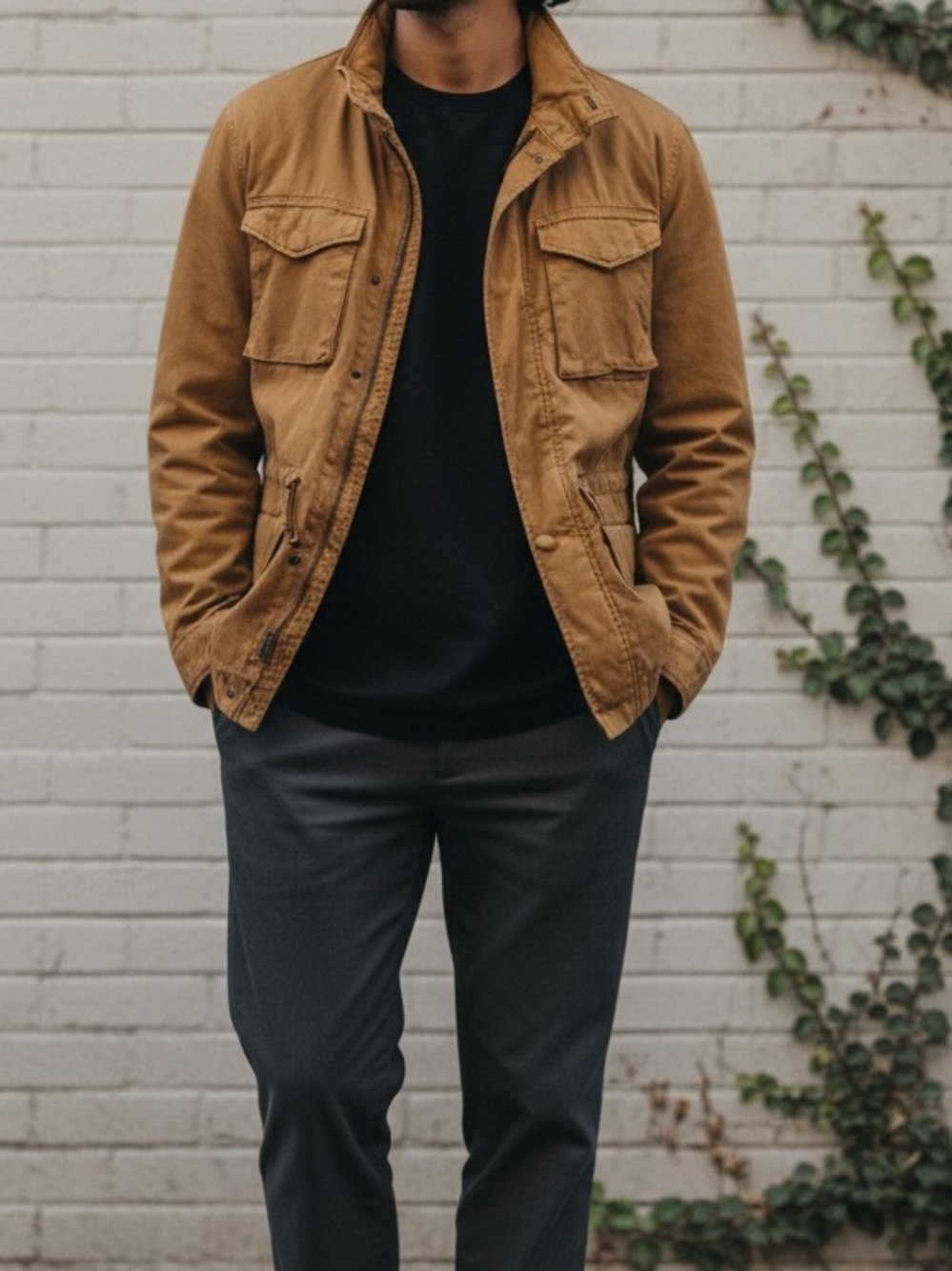 Old Navy Men's Field Jacket - Brown/Tan